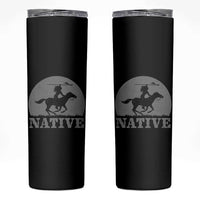 Northwest Native American Knight Pride Mountain Warrior Skinny Tumbler