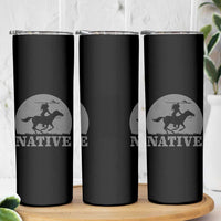 Northwest Native American Knight Pride Mountain Warrior Skinny Tumbler