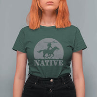 Northwest Native American Knight Pride Mountain Warrior T Shirt For Women