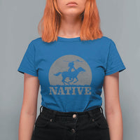 Northwest Native American Knight Pride Mountain Warrior T Shirt For Women