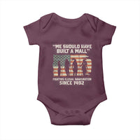 We Should Have Built A Wall Fighting Illegal Immigration Baby Onesie Native American Indian Pride