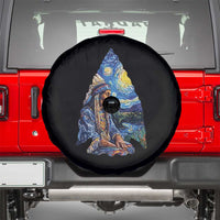Native American Arrowhead Hunter Starry Night Spare Tire Cover