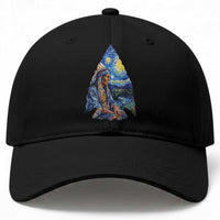 Native American Arrowhead Hunter Starry Night Baseball Cap
