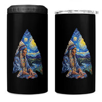 Native American Arrowhead Hunter Starry Night 4 in 1 Can Cooler Tumbler