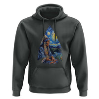 Native American Arrowhead Hunter Starry Night Hoodie