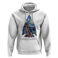 Native American Arrowhead Hunter Starry Night Hoodie