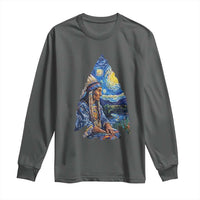 Native American Arrowhead Hunter Starry Night Long Sleeve Shirt