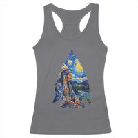 Native American Arrowhead Hunter Starry Night Racerback Tank Top