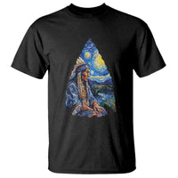 Native American Arrowhead Hunter Starry Night T Shirt