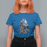 Native American Arrowhead Hunter Starry Night T Shirt For Women