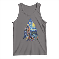 Native American Arrowhead Hunter Starry Night Tank Top