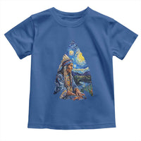 Native American Arrowhead Hunter Starry Night Toddler T Shirt