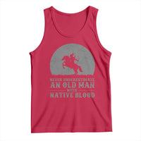 Never Underestimate An Old Man Native American Warrior Tank Top