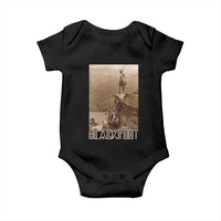 Blackfoot Native American Indians At Glacier National Park Baby Onesie