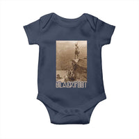 Blackfoot Native American Indians At Glacier National Park Baby Onesie