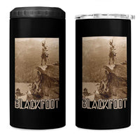 Blackfoot Native American Indians At Glacier National Park 4 in 1 Can Cooler Tumbler