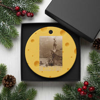 Blackfoot Native American Indians At Glacier National Park Ceramic Ornament