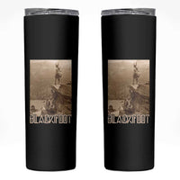 Blackfoot Native American Indians At Glacier National Park Skinny Tumbler