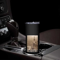 Blackfoot Native American Indians At Glacier National Park Skinny Tumbler