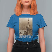 Blackfoot Native American Indians At Glacier National Park T Shirt For Women