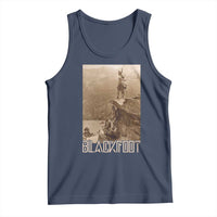 Blackfoot Native American Indians At Glacier National Park Tank Top