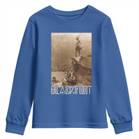 Blackfoot Native American Indians At Glacier National Park Youth Sweatshirt