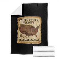 United States Without Illegal Aliens Throw Blanket Native Land Map