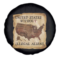 United States Without Illegal Aliens Spare Tire Cover Native Land Map