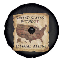 United States Without Illegal Aliens Spare Tire Cover Native Land Map