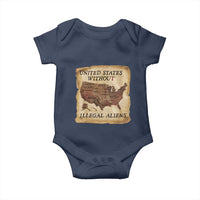 United States Without Illegal Aliens Baby Onesie Native Land Map