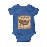 United States Without Illegal Aliens Baby Onesie Native Land Map