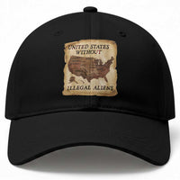 United States Without Illegal Aliens Baseball Cap Native Land Map