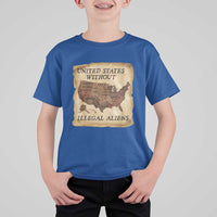 United States Without Illegal Aliens T Shirt For Kid Native Land Map