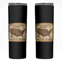 United States Without Illegal Aliens Skinny Tumbler Native Land Map