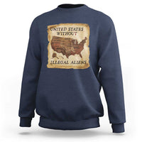 United States Without Illegal Aliens Sweatshirt Native Land Map