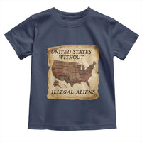 United States Without Illegal Aliens Toddler T Shirt Native Land Map