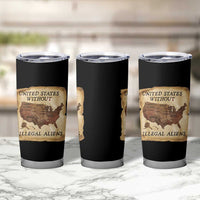 United States Without Illegal Aliens Tumbler Cup Native Land Map