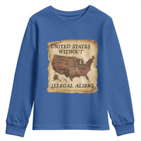 United States Without Illegal Aliens Youth Sweatshirt Native Land Map