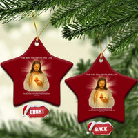 Jesus Christian Xmas Ceramic Ornament Cross Bible Verse Inspirational - Wonder Print Shop