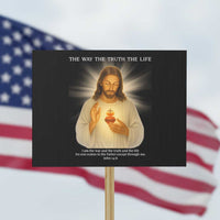 Jesus Christian Christmas Protest Sign Cross Bible Verse Inspirational - Wonder Print Shop
