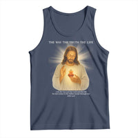 Jesus Christian Christmas Tank Top Cross Bible Verse Inspirational - Wonder Print Shop