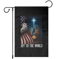 Jesus Christian Garden Flag American Flag Joy To The World Christmas - Wonder Print Shop
