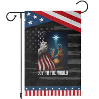 Jesus Christian Garden Flag American Flag Joy To The World Christmas