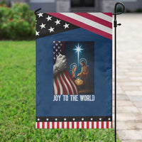 Jesus Christian Garden Flag American Flag Joy To The World Christmas