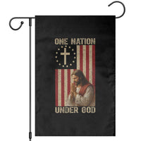 Jesus Christian Garden Flag One Nation Under God - Wonder Print Shop