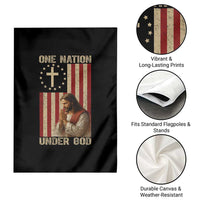 Jesus Christian Garden Flag One Nation Under God - Wonder Print Shop