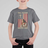 Jesus Christian T Shirt For Kid One Nation Under God - Wonder Print Shop