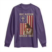 Jesus Christian Long Sleeve Shirt One Nation Under God - Wonder Print Shop