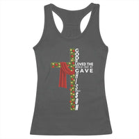 Jesus Christian Christmas Racerback Tank Top God So Loved The World That He Gave His Only Son - Wonder Print Shop