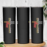 Jesus Christian Christmas Skinny Tumbler God So Loved The World That He Gave His Only Son - Wonder Print Shop